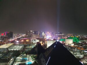 Nighttime view of Las Vegas